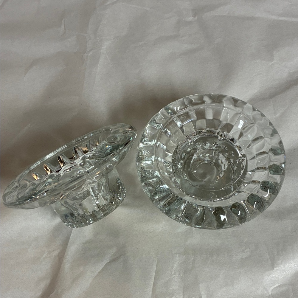 Elegant Glass Candle Holders